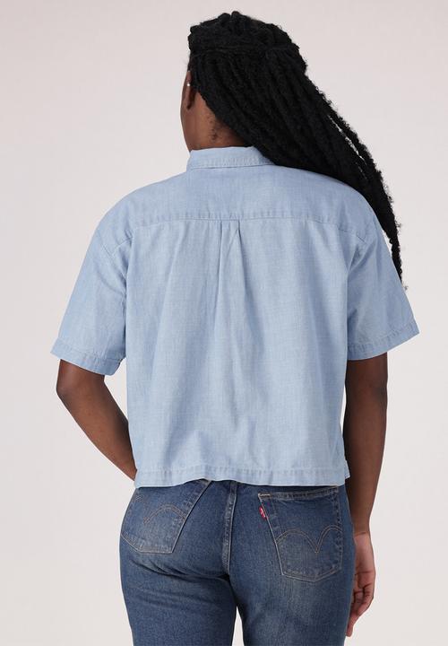 Levi’s® - Harlie short sleeve cropped shrt z - brass organ