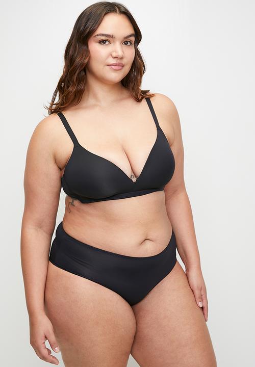 DORINA - Light padded soft bra - black/beige