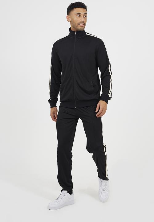 Brave Soul - Zip Track Top Concealed Nylon Zip - Jet Black