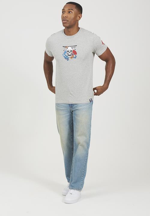 Brave Soul - Crew Neck Tshirt - Lt Grey Marl