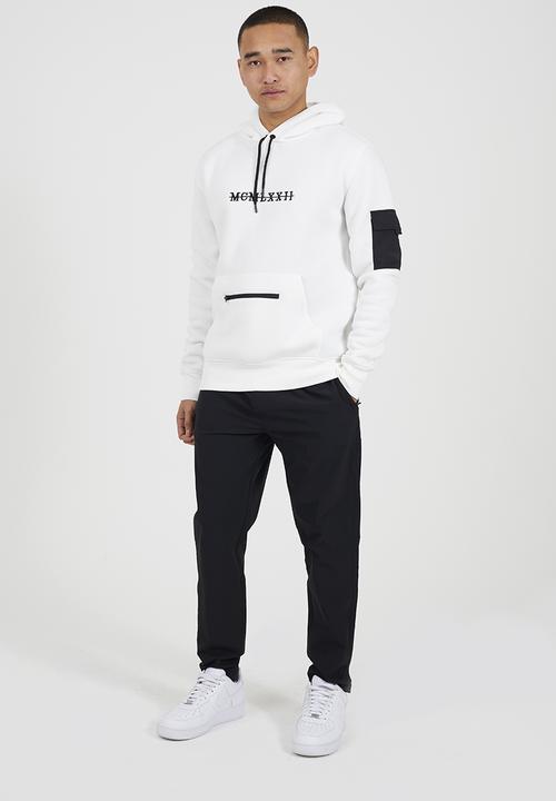 Brave Soul - Hoodie With Embroidery - Cream