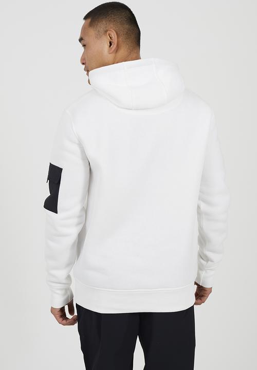 Hoodie With Embroidery - Cream