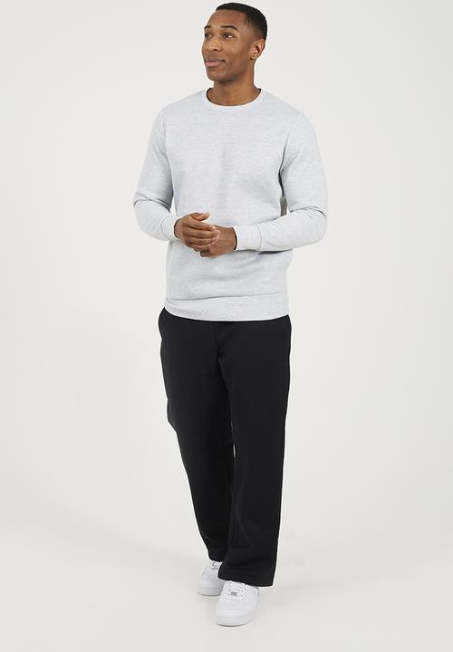 Brave Soul - Crew Neck Sweatshirt - Light Grey Marl