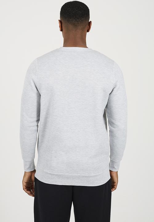 Brave Soul - Crew Neck Sweatshirt - Light Grey Marl