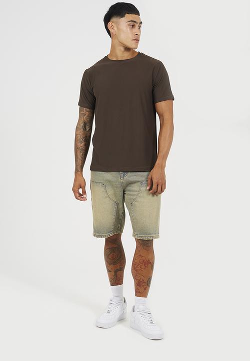 Brave Soul - Crew Neck Short Sleeve T-Shirt - Deep Chocolate