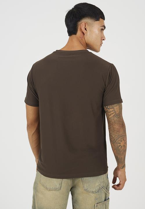 Brave Soul - Crew Neck Short Sleeve T-Shirt - Deep Chocolate