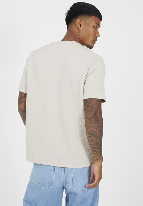 Brave Soul - Oversized Fit T-shirt  - Light Taupe