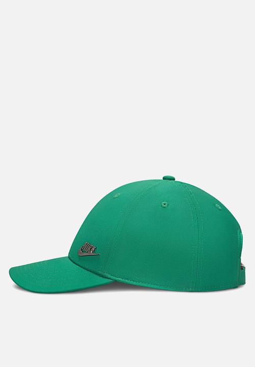 Nike - Nike Structured Metal Logo Cap - Malachite & Silver