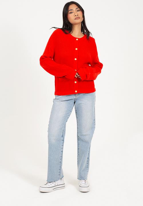 Brave Soul - Ladies Crew Neck - Red