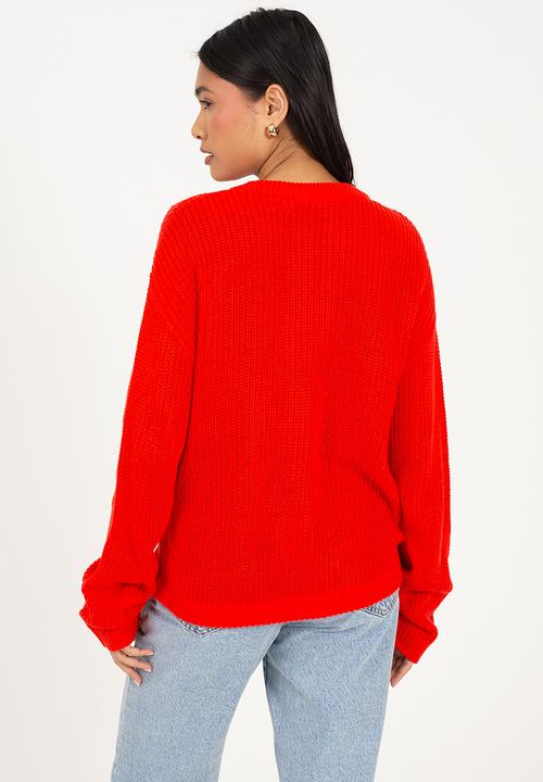 Brave Soul - Ladies Crew Neck - Red