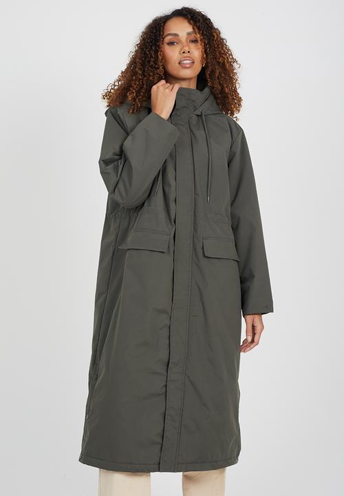 Brave Soul - Ladies Flat Padded Jacket - Khaki