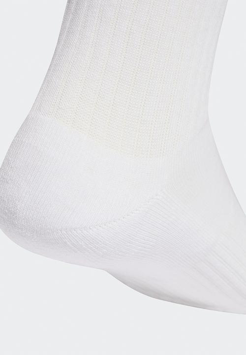 adidas Originals - 3-Stripes Crew Socks 3 Pk- - White/Lucid Orange/lucid red