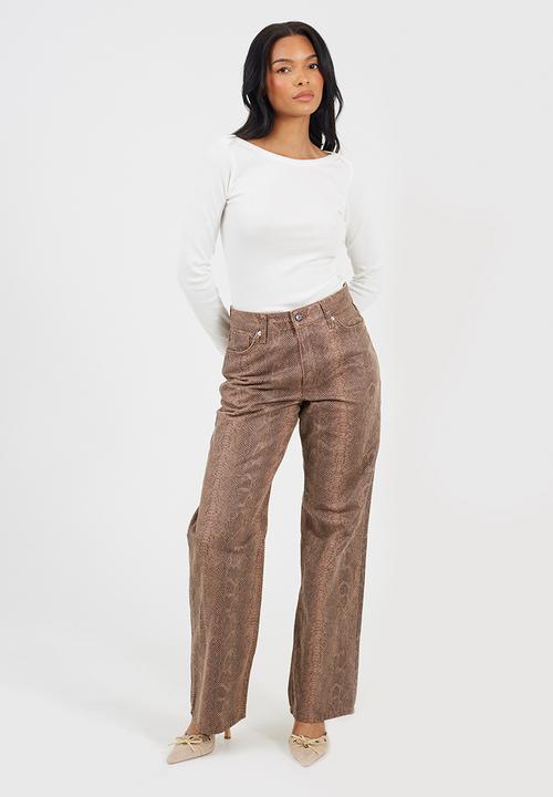 Brave Soul - Ladies Long Sleeve Boat Neck - Cream