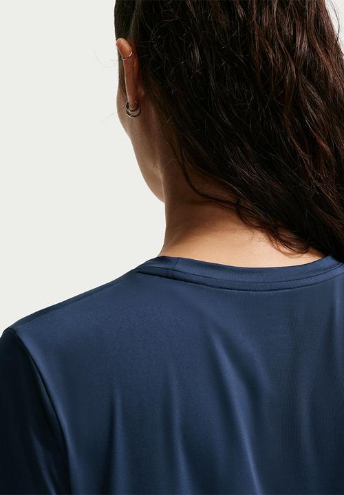 Nike - W Nk One Classic Df Ss Top - Midnight Navy/White