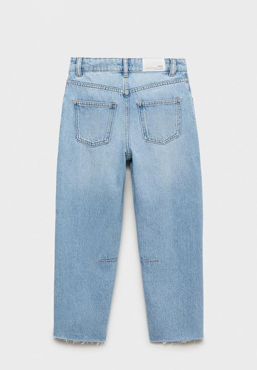 MANGO - Jeans balloon - open blue
