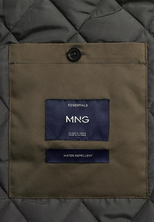 MANGO - Jacket murrey - dark green