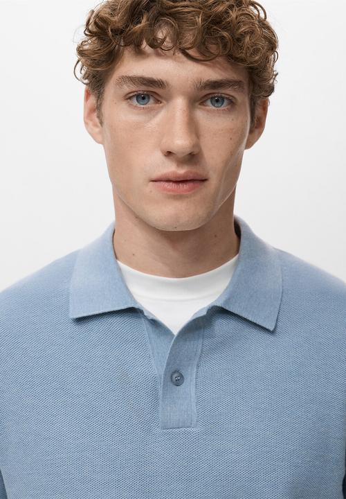MANGO - Sweater Tens - Sky-Blue