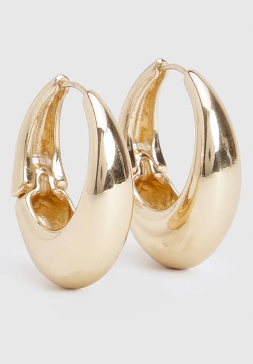 boohoo - Oval Hoops- Gold
