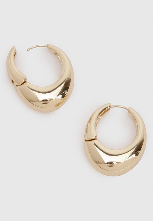 boohoo - Oval Hoops- Gold