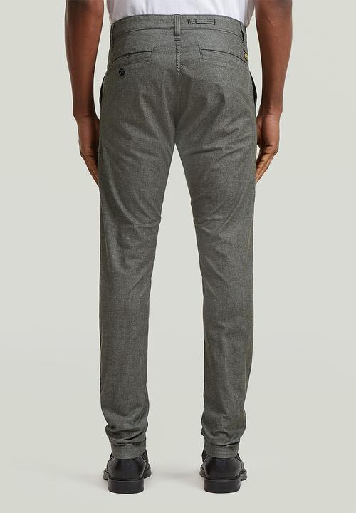 G-STAR - Bronson 3.0 Slim Chino - Asfalt/Milk Dobby