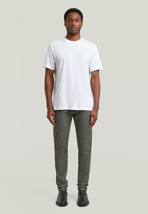 G-STAR - Bronson 3.0 Slim Chino - Asfalt/Milk Dobby