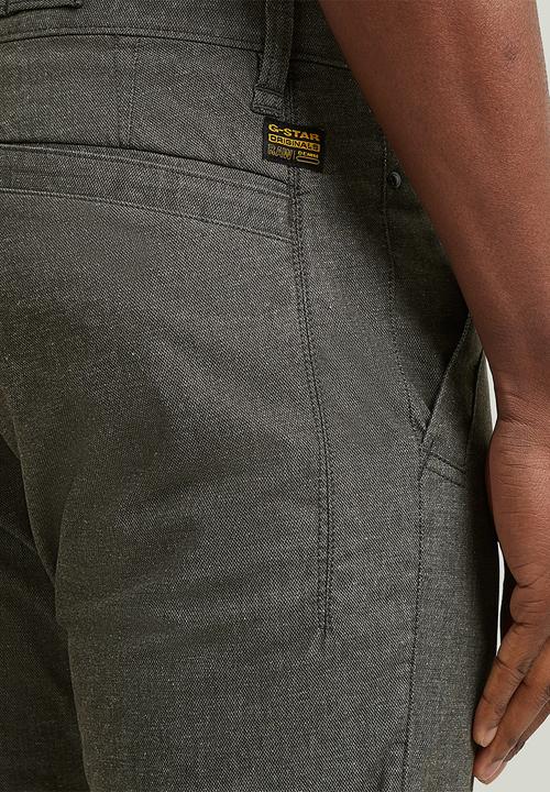 G-STAR - Bronson 3.0 Slim Chino - Asfalt/Milk Dobby