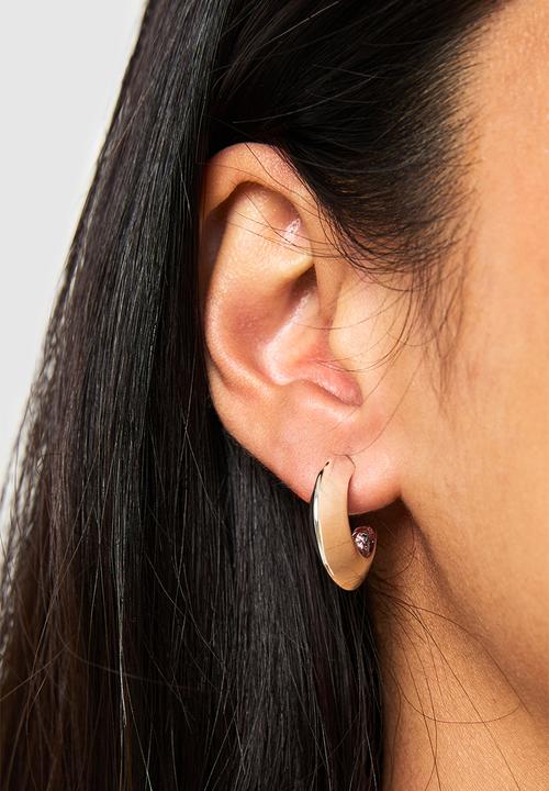 boohoo - Silver Hoop Earrings 5 Pack- Silver