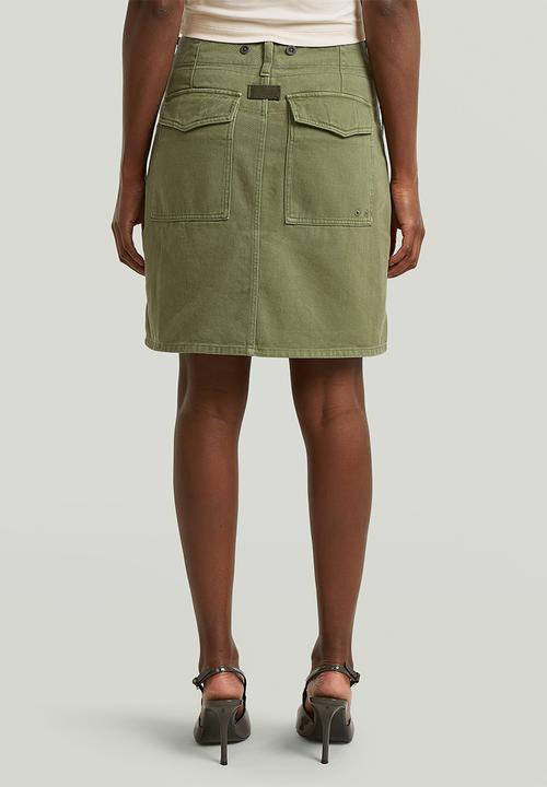G-STAR - Short cargo skirt wmn - Four leaf clover gd