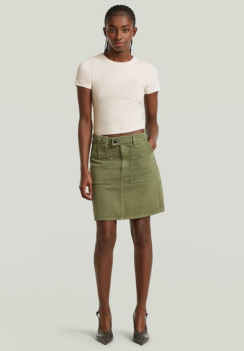 G-STAR - Short cargo skirt wmn - Four leaf clover gd