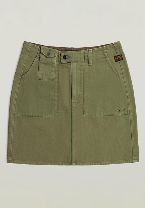 G-STAR - Short cargo skirt wmn - Four leaf clover gd