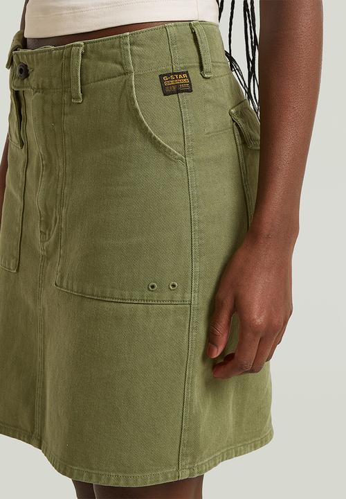 G-STAR - Short cargo skirt wmn - Four leaf clover gd