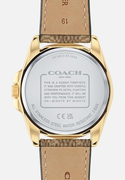 Coach - Greyson 14504111CH Watch - Brown & Gold