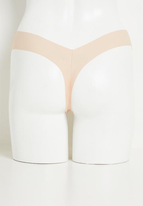 Cotton On - Invisible g string brief 2 pk - frappe/taylor leopard