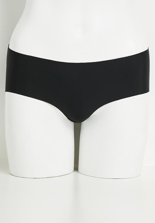 Cotton On - Invisible boyleg brief 2 pk - black/maple sugar