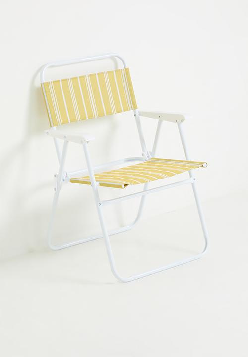 H&S - Folding Beach Chair - Yellow