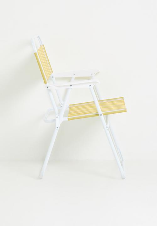 H&S - Folding Beach Chair - Yellow