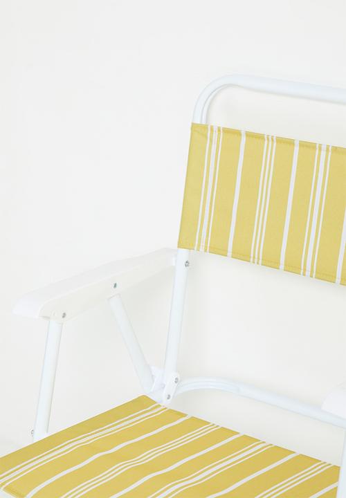 H&S - Folding Beach Chair - Yellow