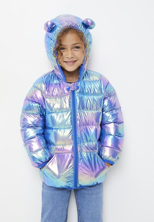 Pop Candy - Puffer with bear ears - translucent rainbow