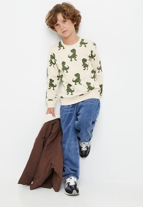 Pop Candy - Printed sweatshirt - off white/dino