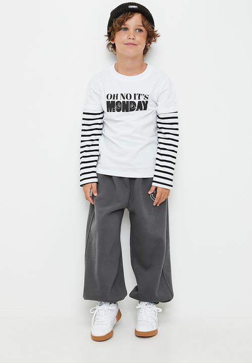 Pop Candy - Twofer t-shirt - white & black