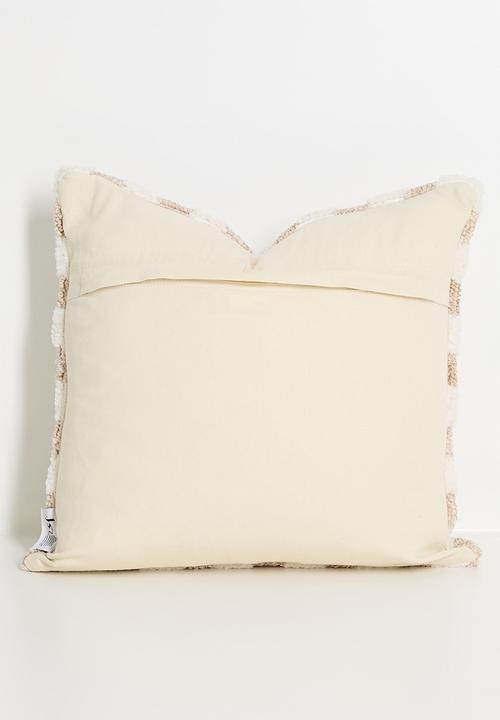 Sixth Floor - Checker Jute Cushion Cover - Natural