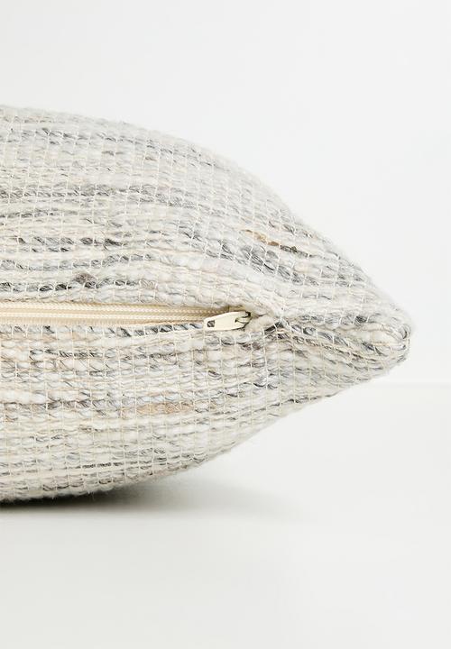 Sixth Floor - Siri Woven Cushion Cover - Grey