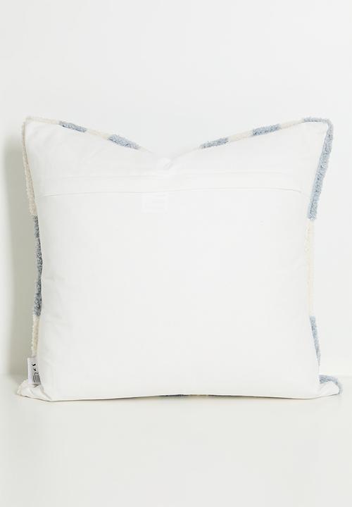 Sixth Floor - Knitted Cushion Cover - Blue