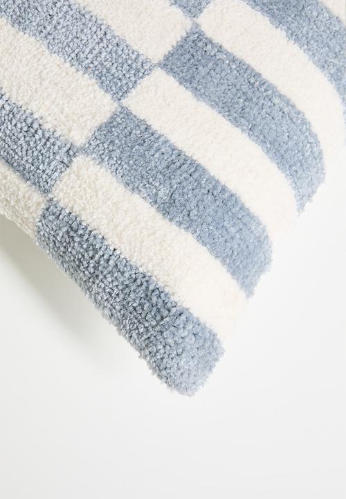 Sixth Floor - Knitted Cushion Cover - Blue