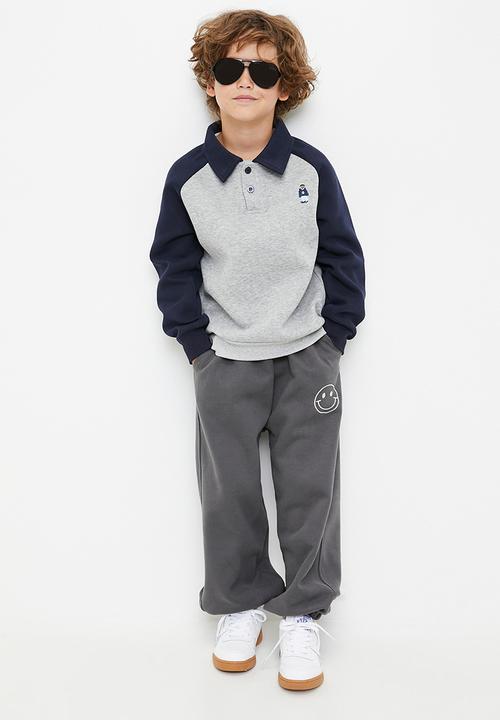 Pop Candy - Cuffed jogger pants - charcoal grey