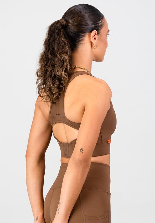 Burnt  - Momentum Sports Bra - Clay