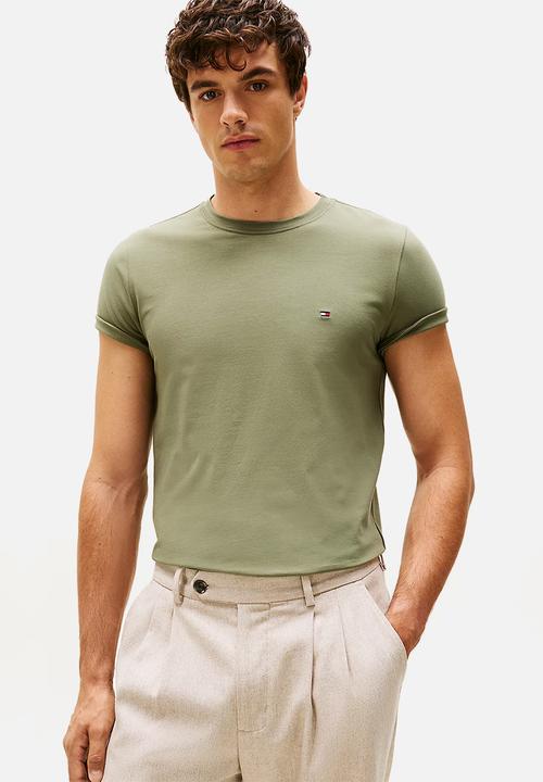 Tommy Hilfiger - Stretch Slim Fit Tee - Battle Green