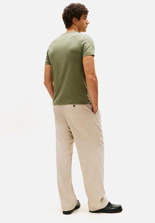 Tommy Hilfiger - Stretch Slim Fit Tee - Battle Green