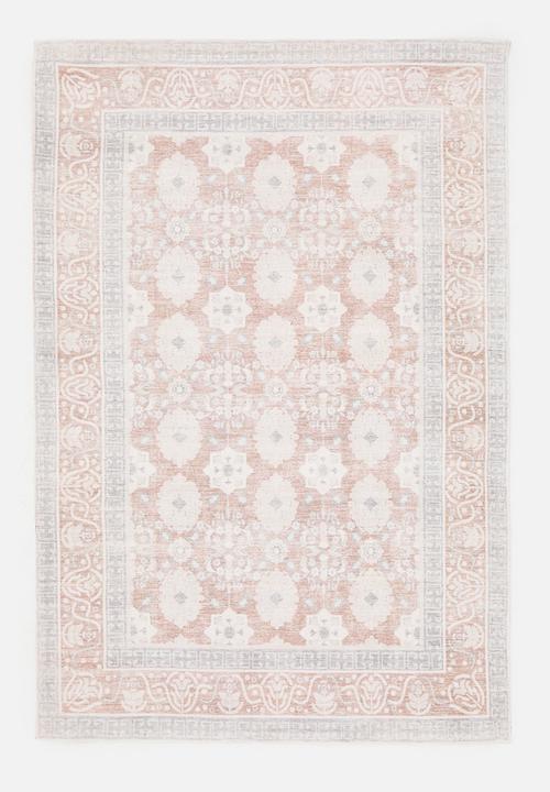 Sixth Floor - Antique Printed Wool Blend Rug - Dusty Pink