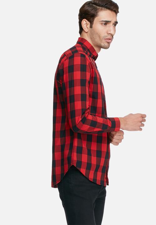 basicthread - Check slim fit shirt